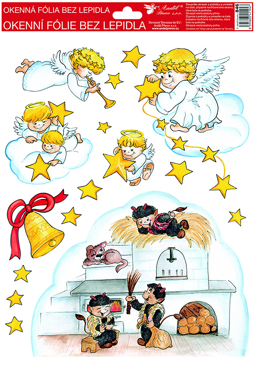 Flexio Fólie okenní 211102 tradiční motivy čerti na peci 1 ks