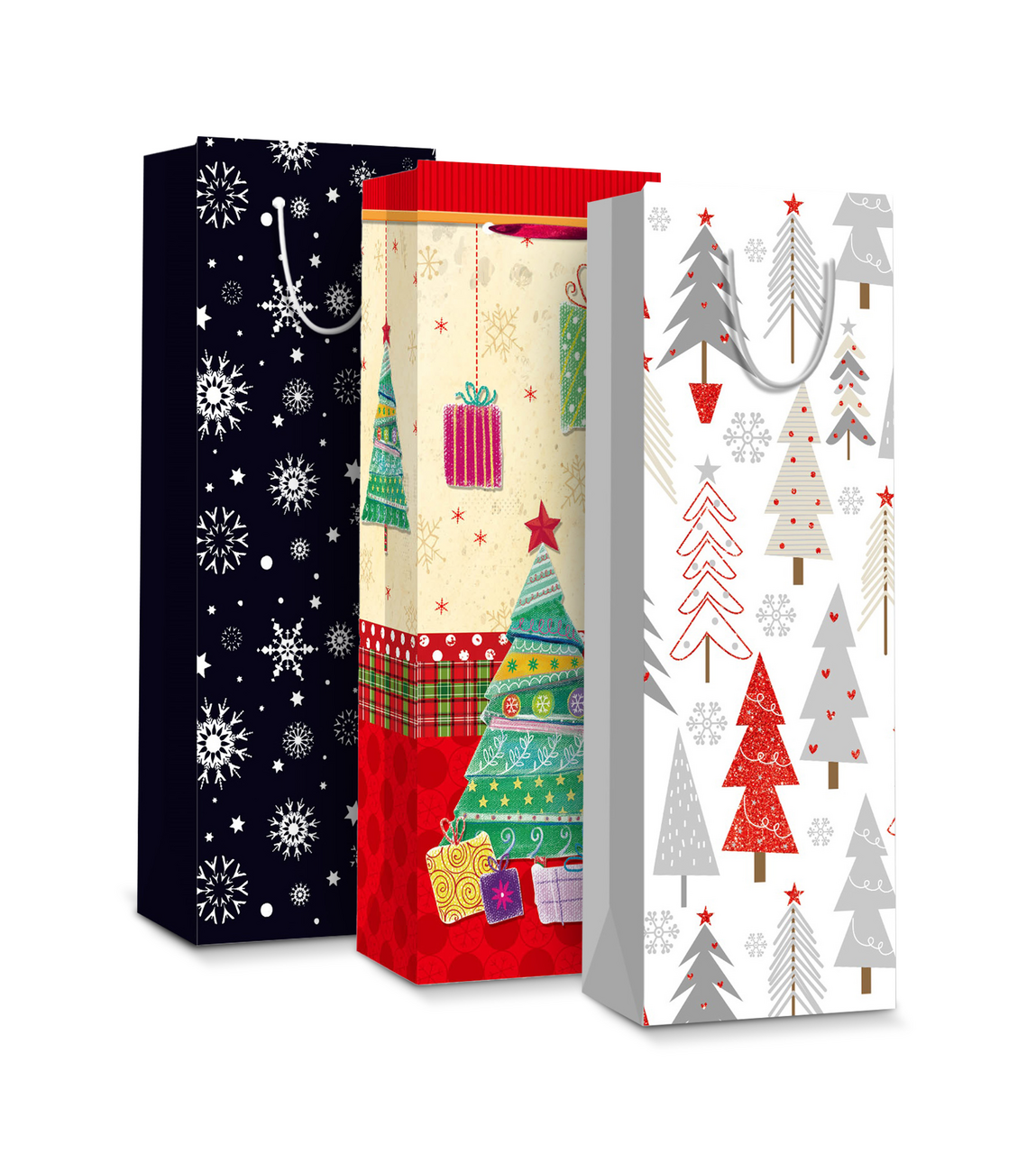 Taška dárková Flexio Xmas Bottle B-211127 1 ks