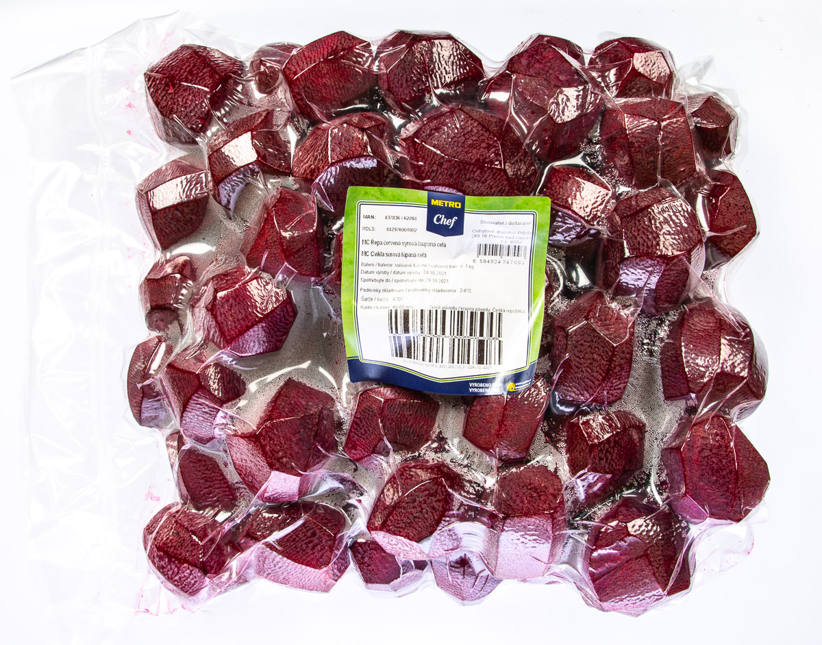 METRO Chef Řepa červená syrová loupaná celá CZ chlaz. 5 kg