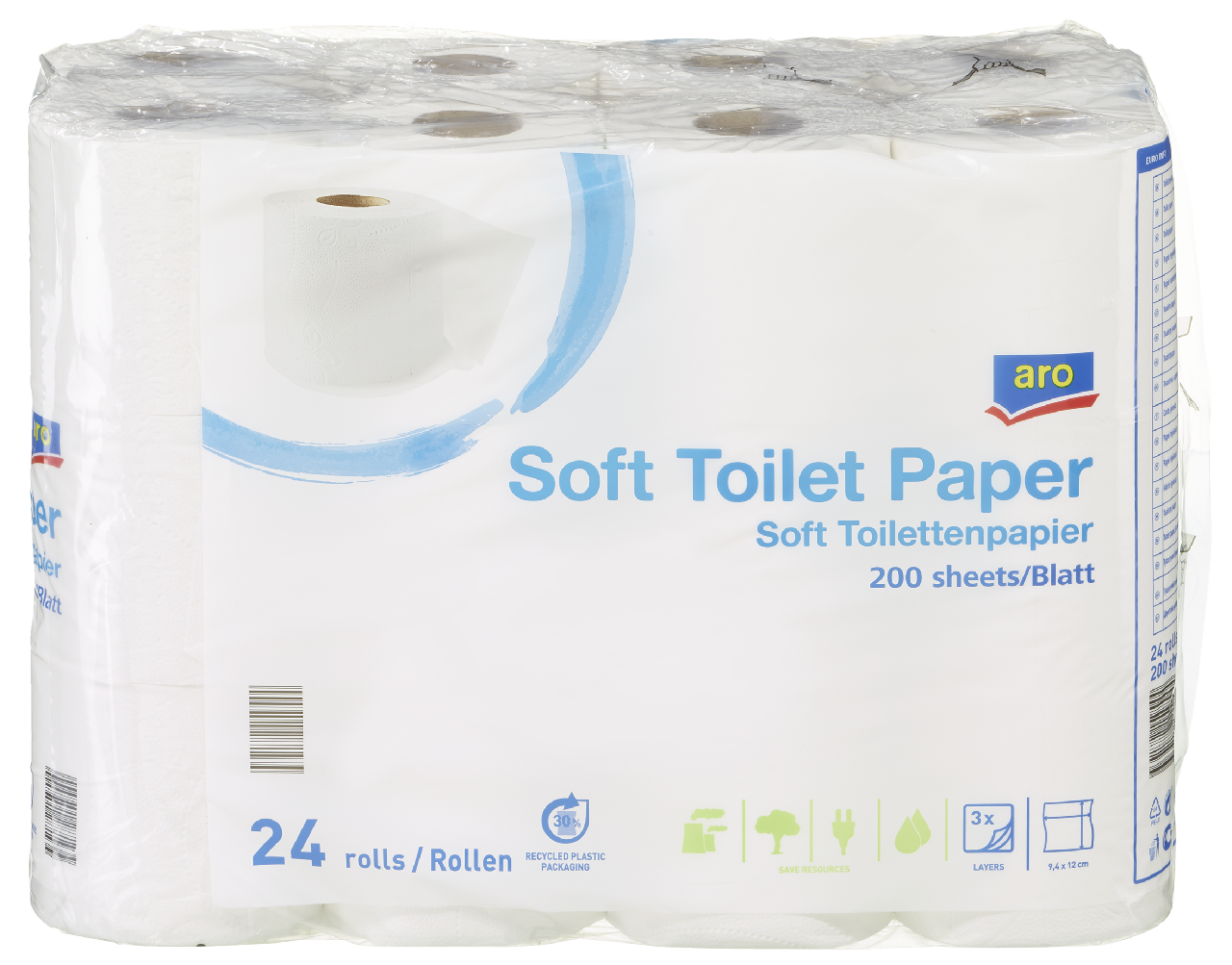 aro Toaletní papír 3vrstvý 24 m 24 ks