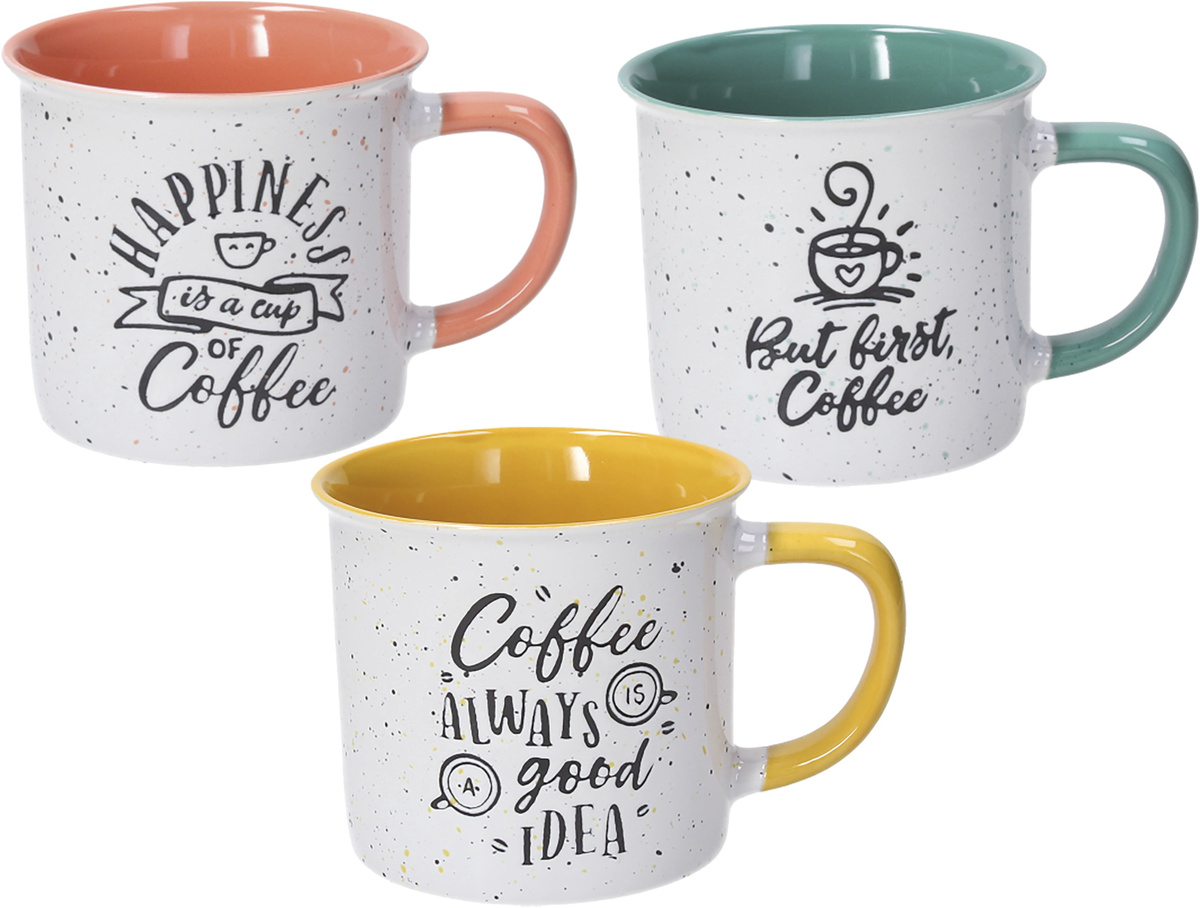Tognana Hrnek HAPPY COFFEE 360 ml keramika 6 ks