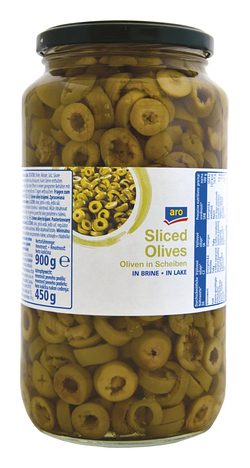 aro Olivy zelené krájené 900 g