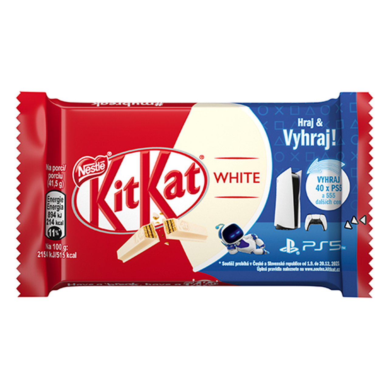 KitKat 4 Fingers Tyčinka bílá 24 x 41,5 g