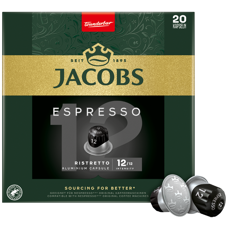 JACOBS Espresso Ristretto kapsle kávové 20 ks