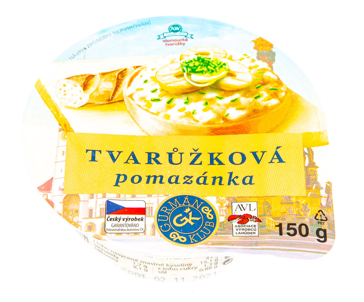 GURMÁN KLUB Pomazánka tvarůžková chlaz. 150 g