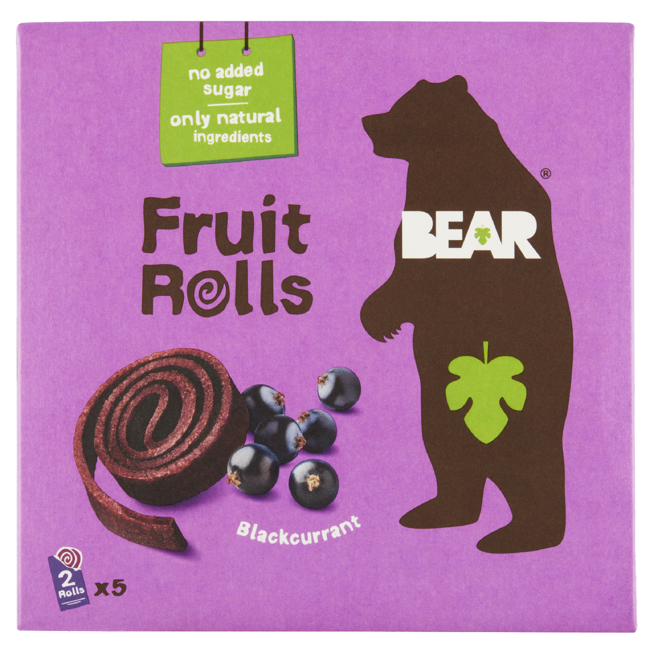 lotus BEAR Fruit Rolls ovocné rolované plátky černý rybíz 5 x 20 g