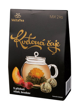 Kvetoucí čaj broskev a višeň 2 ks