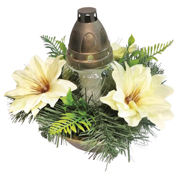 Květina dekorace - svícen DDZ-LA 1 ks