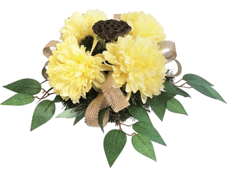 Květina dekorace chryzantema 1 ks