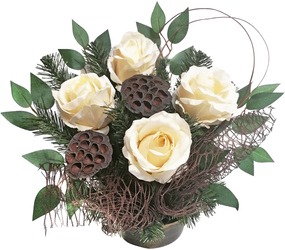 Květina dekorace růže 1 ks