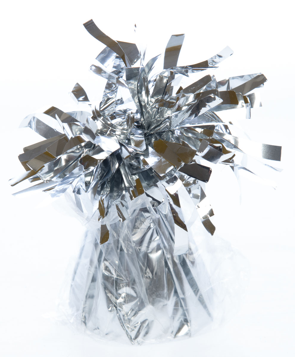 SMARTBALLOONS Závaží na balonky fóliové stříbrné 1 ks