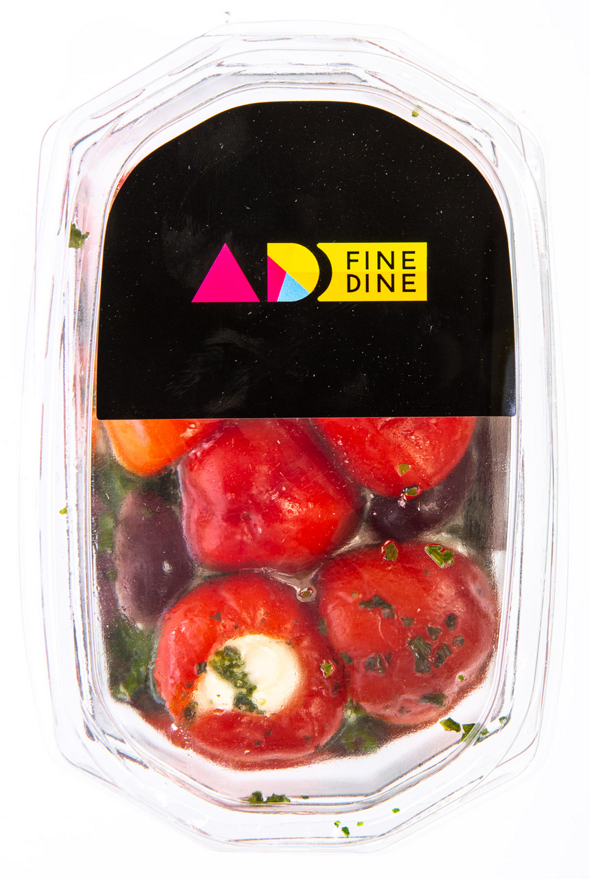 AD FINE DINE Papričky plněné sýrem (pevný podíl 120 g) chlaz. 140 g