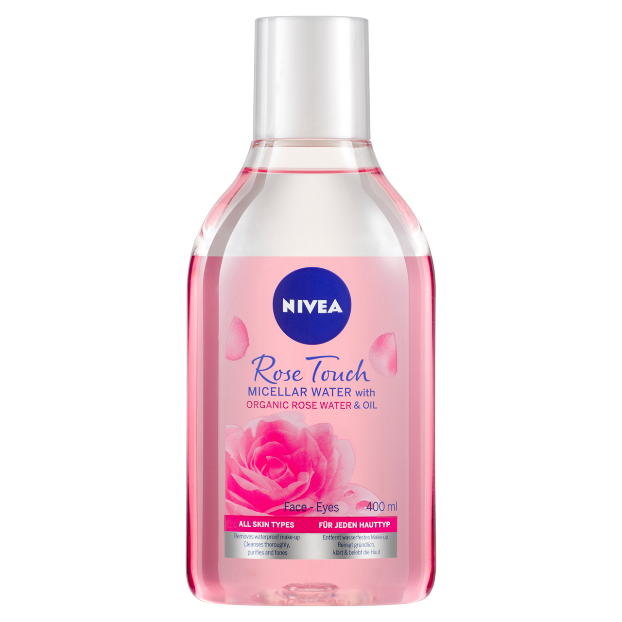NIVEA Rose Micelární voda dvoufaktorová 400 ml
