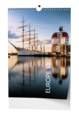 BALOUŠEK Kalendář nástěnný Evropa A3 1 ks