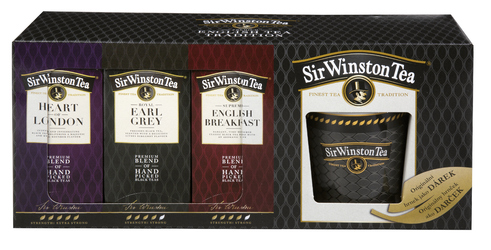 Sir Winston Tea Černý čaj 3 ks + hrnek 1 ks