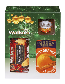 Dárková sada čaj + džem + sušenky pomeranč 213 g