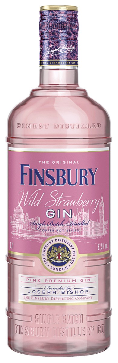FINSBURY Gin strawberry 37,5 % 6 x 1 l