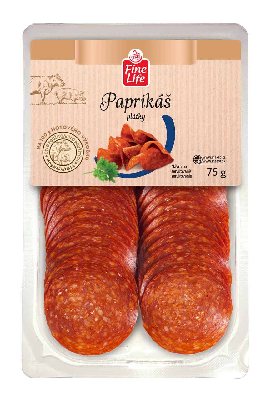Fine Life Paprikáš plátky chlaz. 75 g