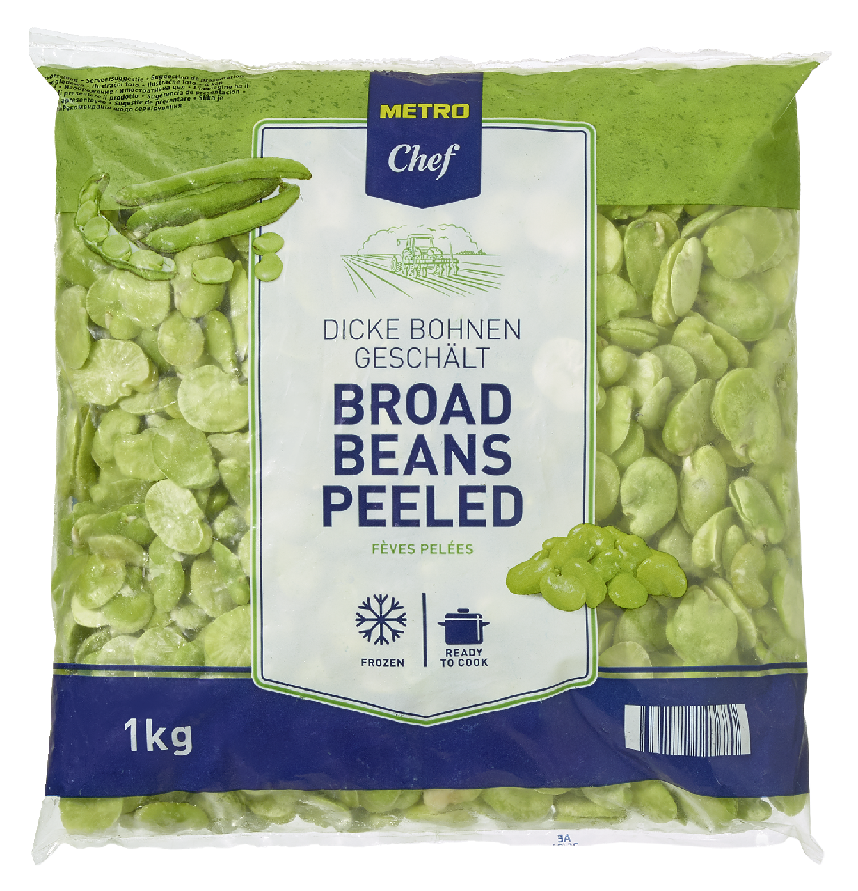 METRO Chef Fazole široké/ Bob loupaný mraž. 1 kg