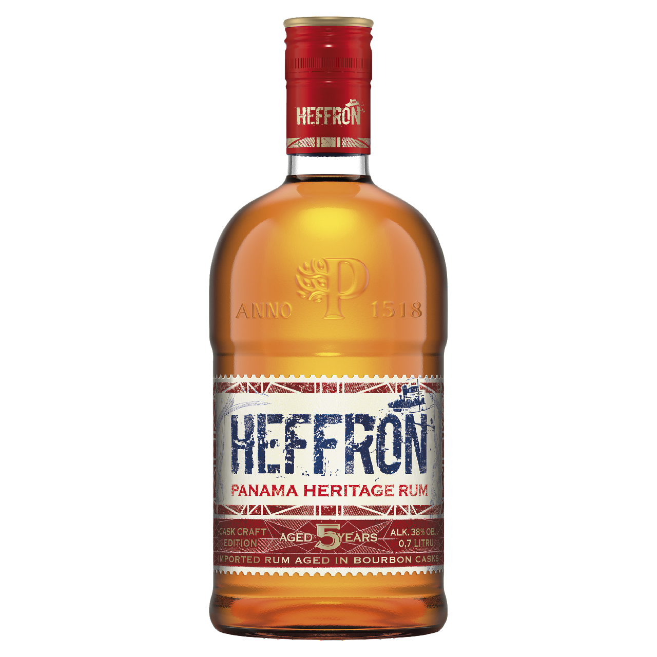 HEFFRON Panama 5yo 38 % 8 x 700 ml