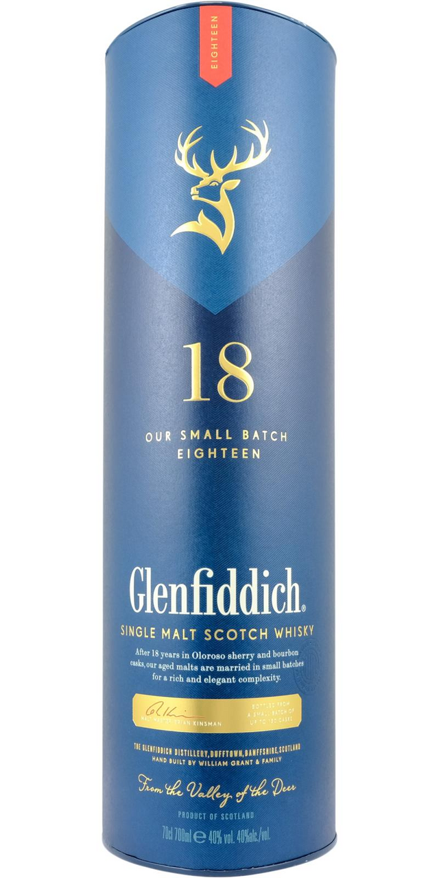 GLENFIDDICH 18yo 40 % 3 x 700 ml