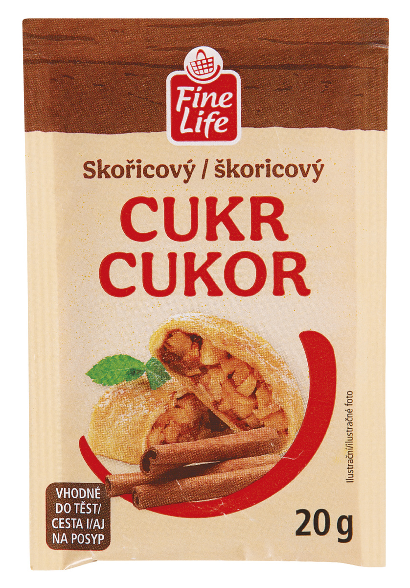 Fine Life Cukr skořicový 40 x 20 g