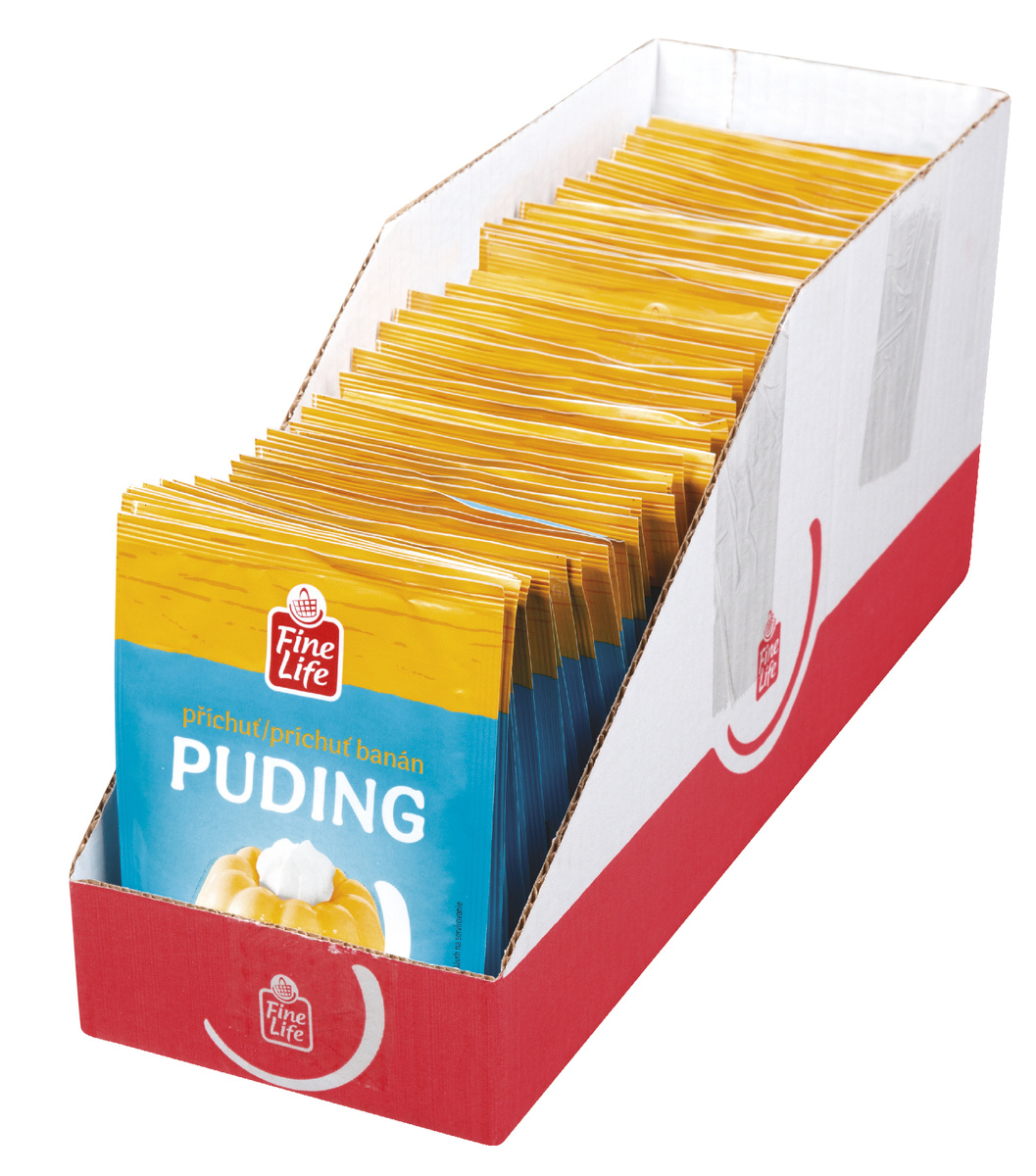Fine Life Puding s banánovou příchutí 35 x 37 g