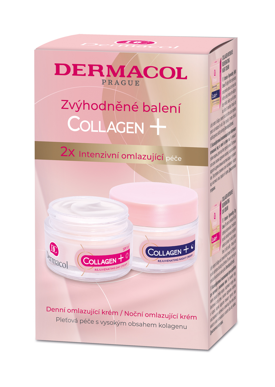 DERMACOL Collagen+ Krém omlazující denní a noční 50 ml + 50 ml