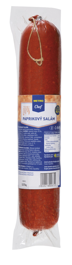 METRO Chef Salám paprikový  cca 0,6 kg 