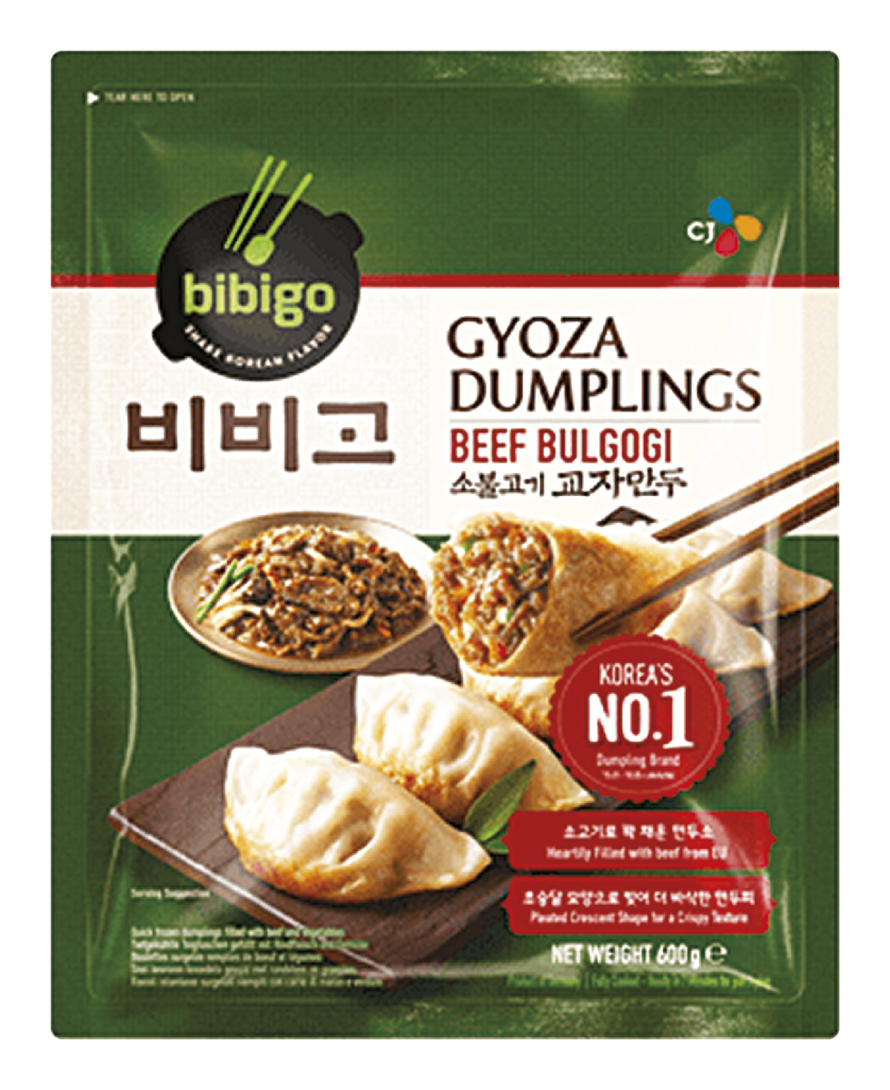 BIBIGO Gyoza Dumplings Knedlíčky plněné hovězím masem mraž. 600 g