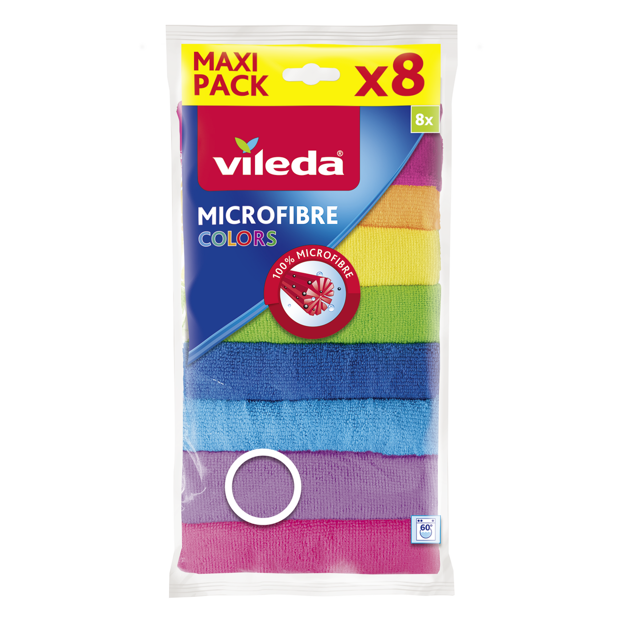 vileda Microfibre Colors Mikrohadřík univerzální 8 ks