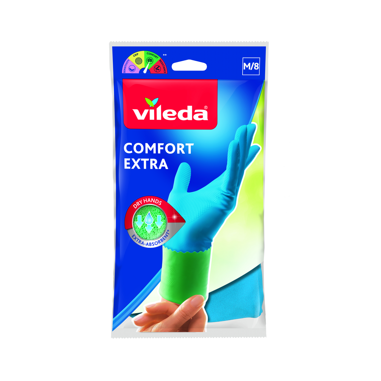 vileda Extra Comfort and Care Rukavice vel. M 1 pár