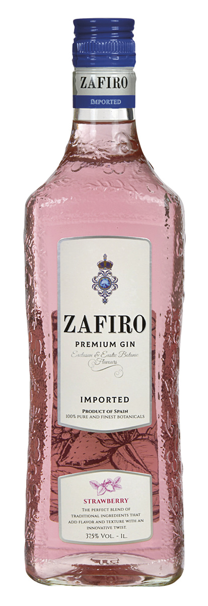ZAFIRO Strawberry Gin 37,5 % 1 l