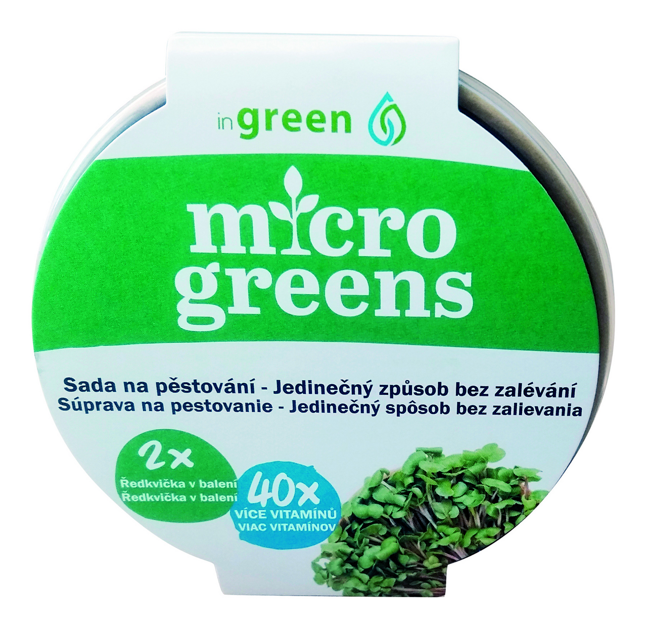 Mikrobylinky pěstební set Ředkvička China Rose 1 ks