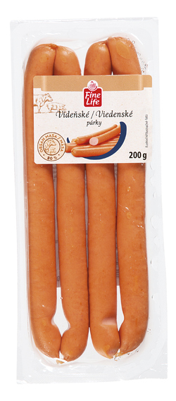 Fine Life Vídeňské párky chlaz. 200 g