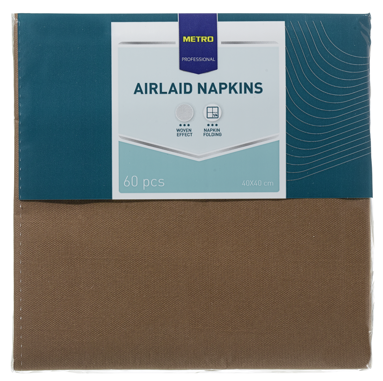 METRO PROFESSIONAL Ubrousky 40 x 40 cm coffee 60 ks