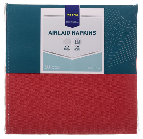 METRO PROFESSIONAL Ubrousky 40 x 40 cm bordeaux 60 ks