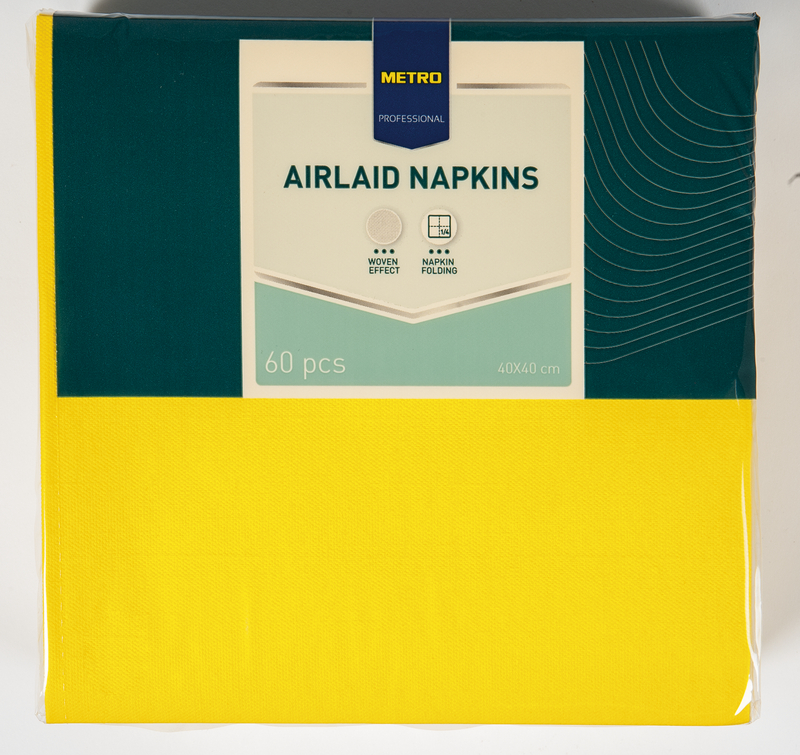 METRO PROFESSIONAL Ubrousky 40 x 40 cm žluté 60 ks