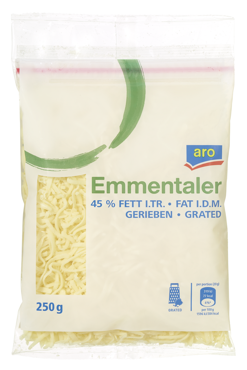 aro Emmentaler strouhaný 45 % 250 g