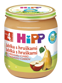 HiPP BIO Jablka s hruškami 125 g sklo