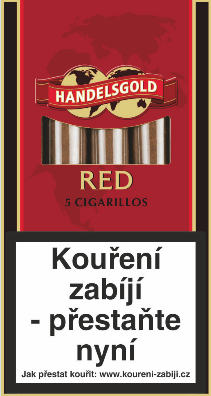 HANDELSGOLD Red Q/R doutníky 5 ks