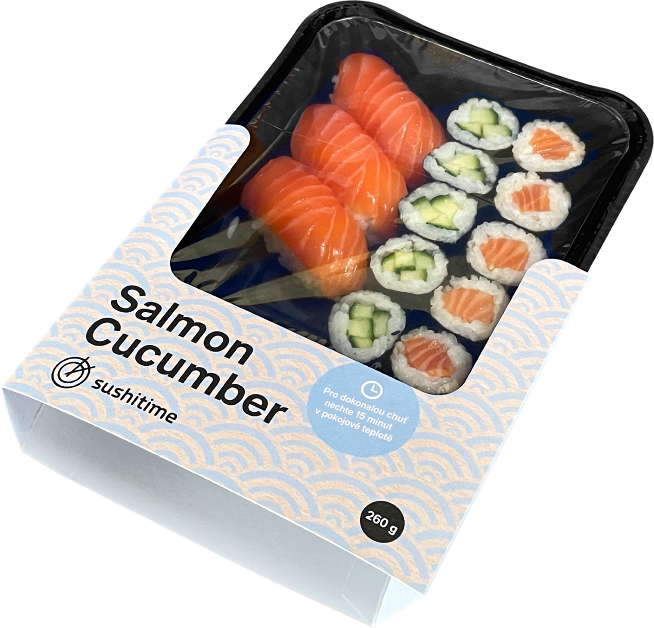 SUSHI TIME Sushi Salmon/ Cucumber chlaz. 220 g
