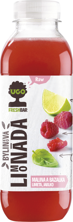 UGO Limonáda Malina/Bazalka CZ 500 ml PET