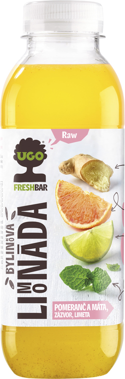 UGO Limonáda Pomeranč/Máta CZ 500 ml PET