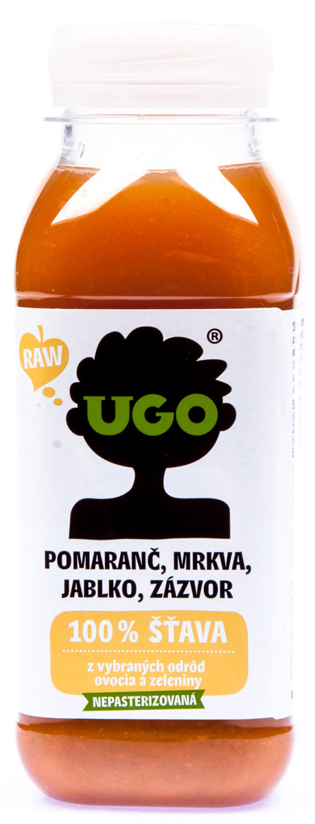 UGO Šťáva pomeranč+mrkev+jablko+zázvor CZ 250 ml PET