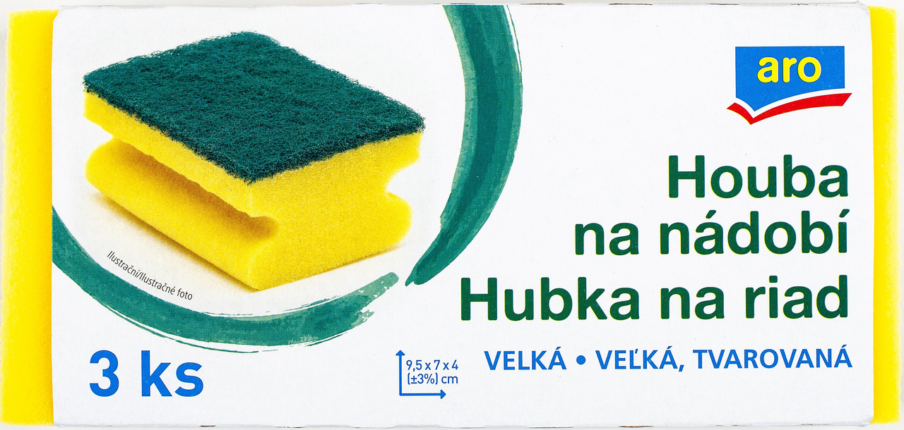 aro Houbička na nádobí velká 3 ks