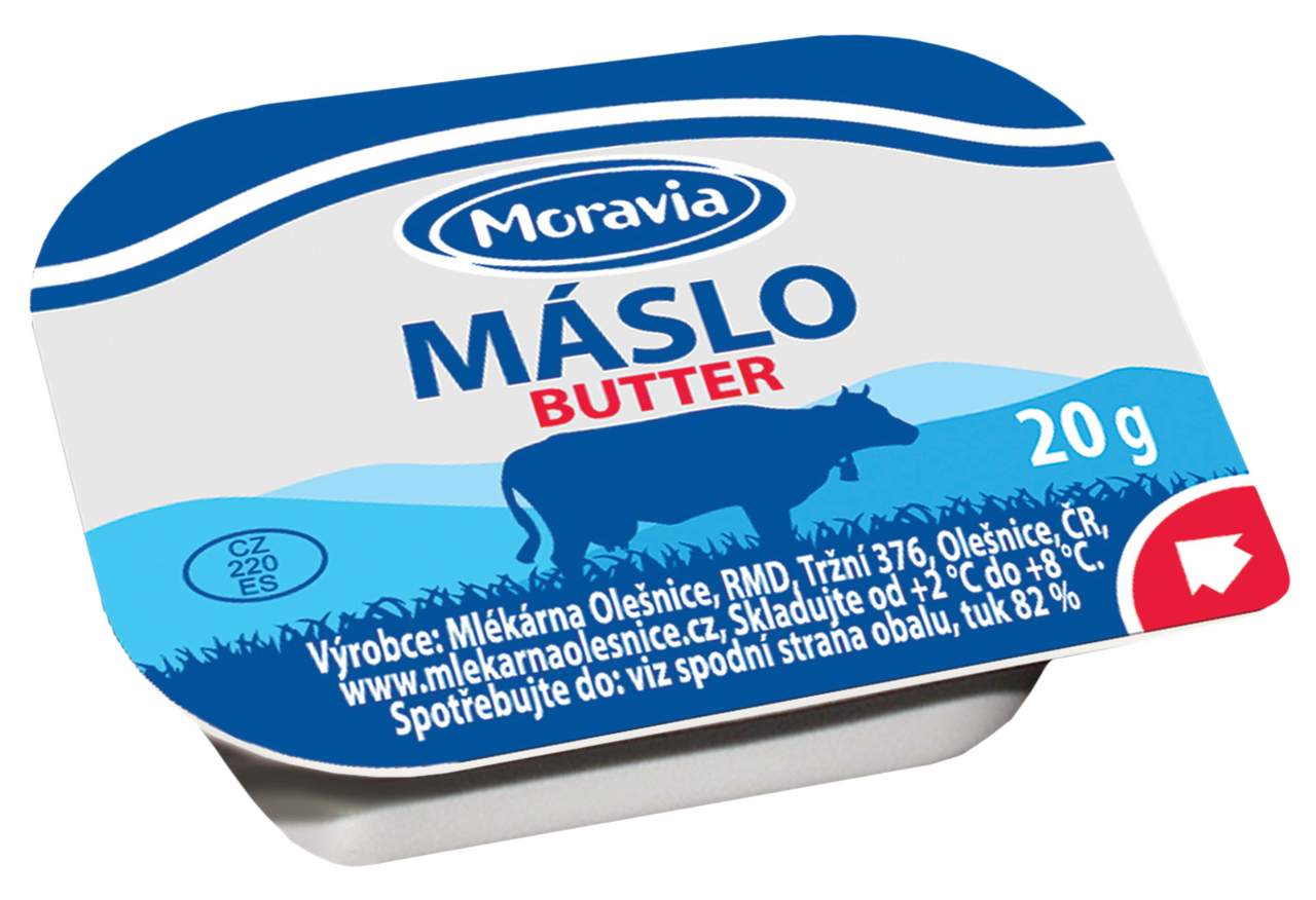 MORAVIA Máslo chlaz. 100 x 20 g