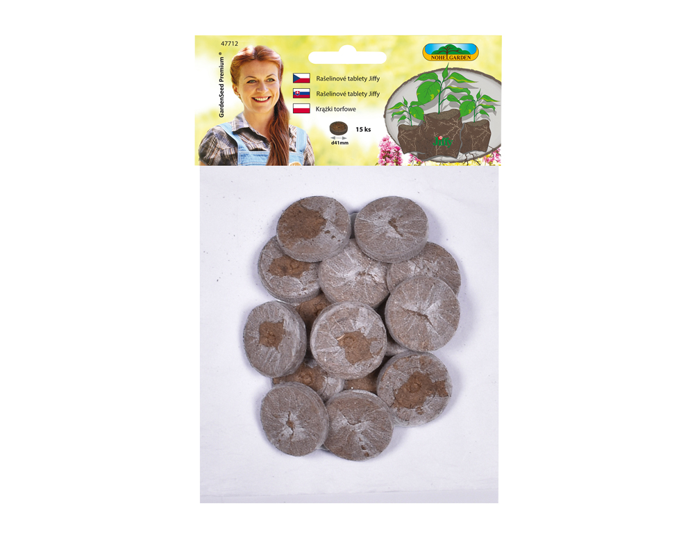 Tableta rašelinová D 41 mm 15 ks