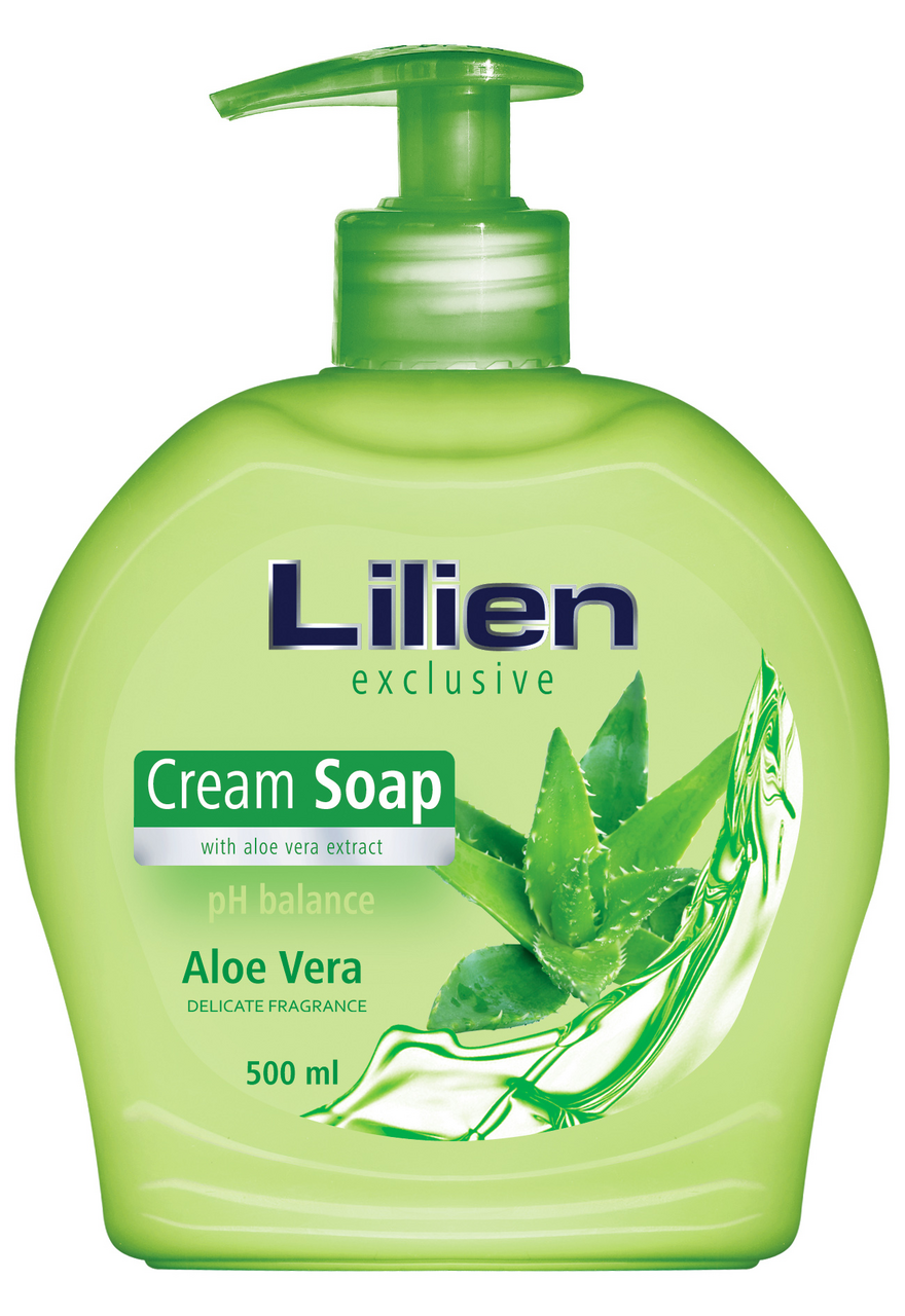 Lilien Cream Soap Aloe Vera Tekuté mýdlo 500 ml