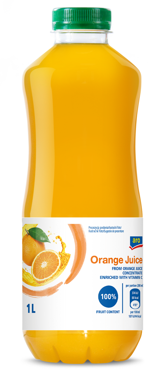 aro Pomeranč 100 % 6 x 1 l PET